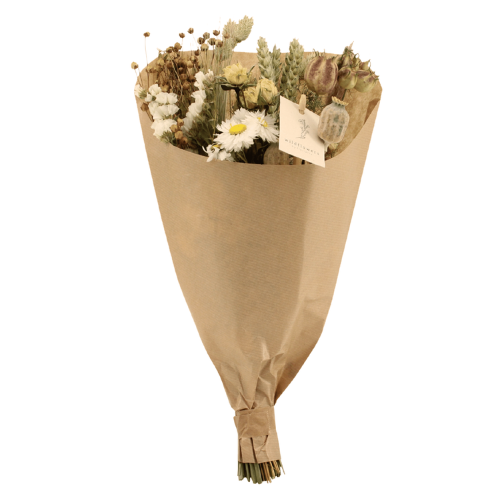 Droogbloemen veldboeket Natural - ↨35cm - Ø15cm