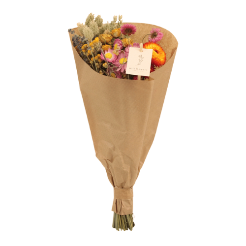 Droogbloemen veldboeket Multi - ↨35cm - Ø15cm
