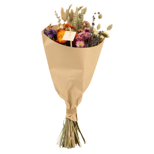 Droogbloemen veldboeket Multi - ↨50cm - Ø20cm