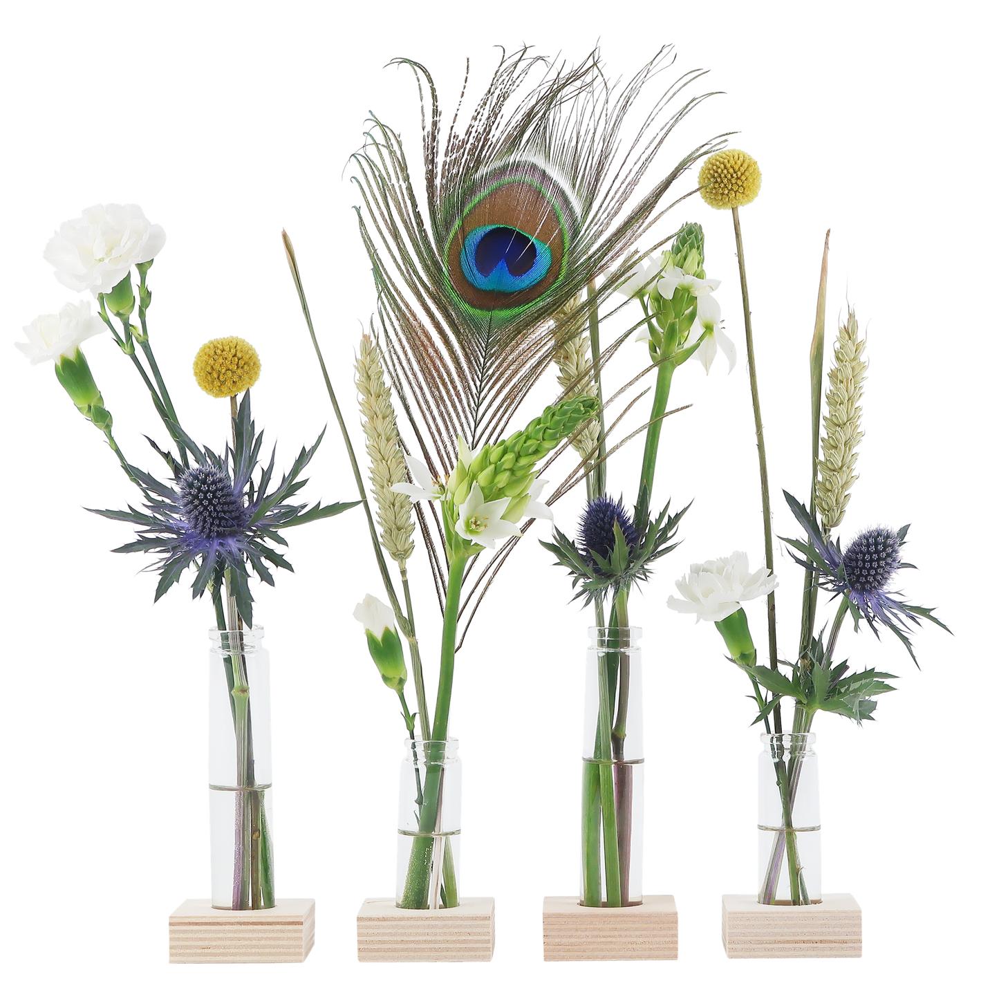 Flower Fest - Bloemen, incl. vaasjes en standaard - Brievenbus