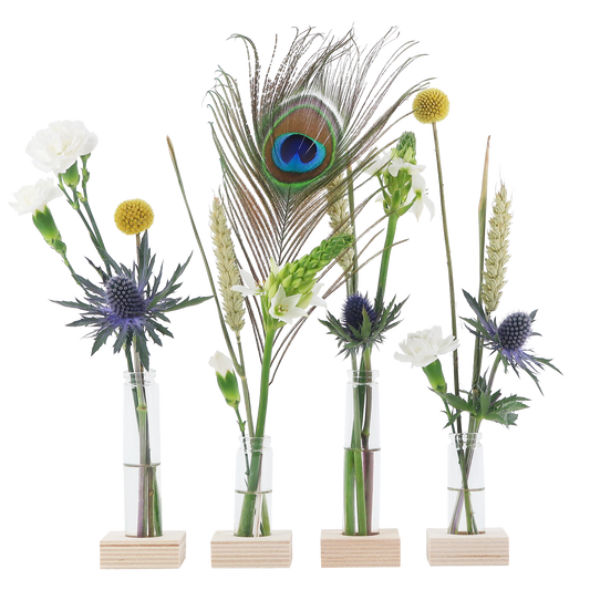 Flower Fest - Bloemen, incl. vaasjes en standaard - Brievenbus