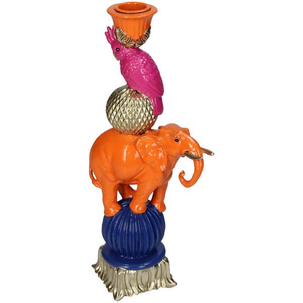 Oranje Olifant kandelaar ↨26 cm