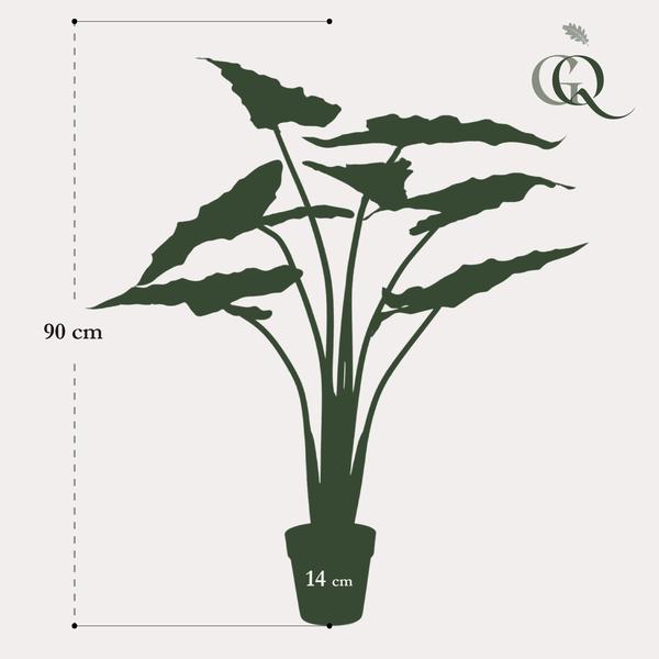 Alocasia Frydek - Olifantsoor - Kunstplant - ↨90cm