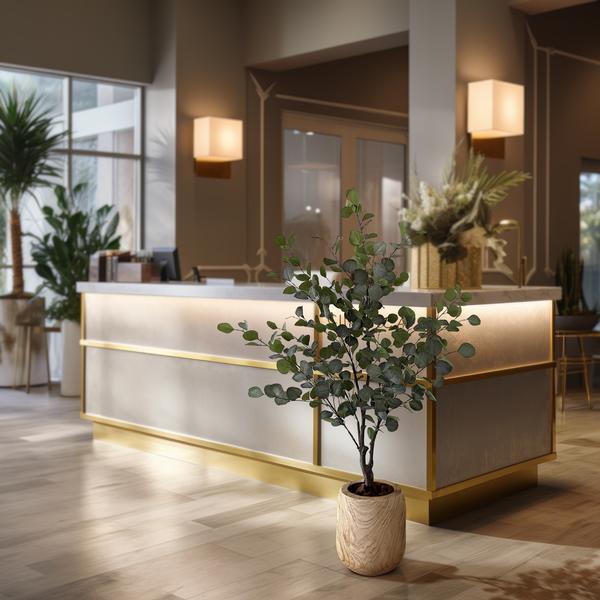 Eucalyptus - Blauwe Gomboom - Kunstplant - ↨140cm