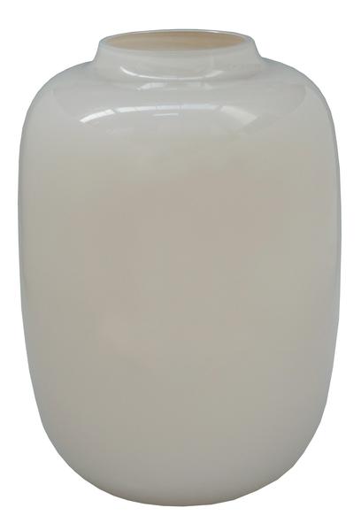 Vaas van glas Artic ivory - ↨35cm - Ø25cm