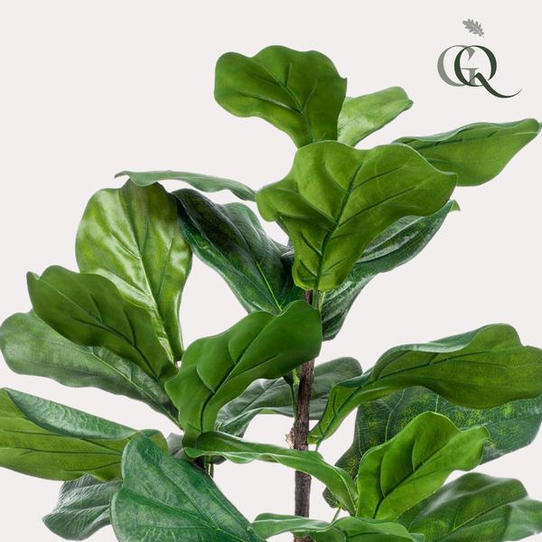 Ficus Lyrata - Tabaksplant - Kunstplant - ↨90 cm