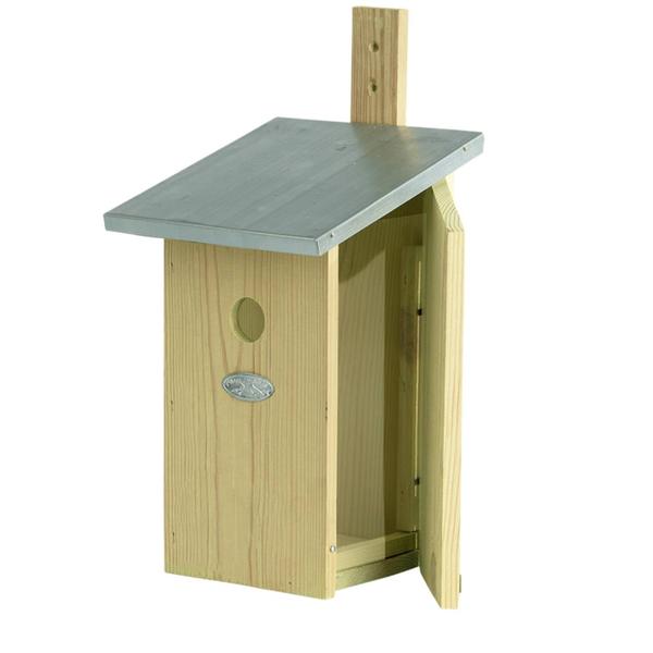 Observatienestkast - Vogelhuis met zinken dak