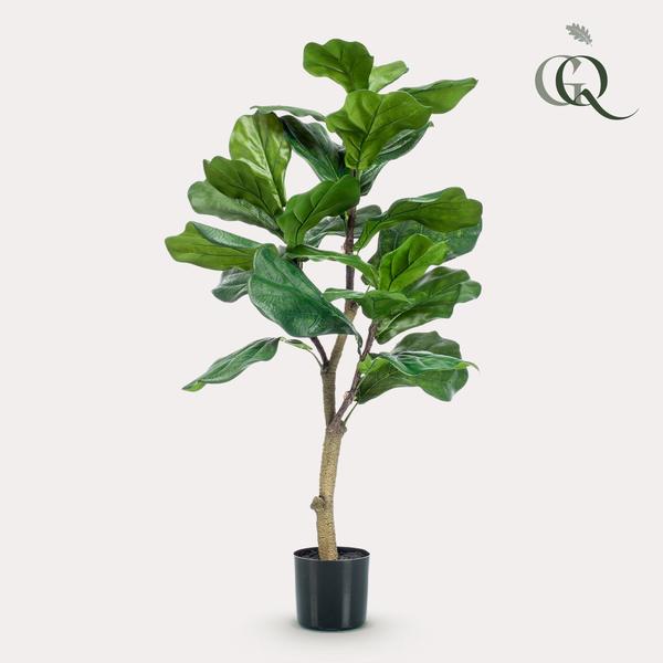 Ficus Lyrata - Tabaksplant - Kunstplant - ↨90 cm