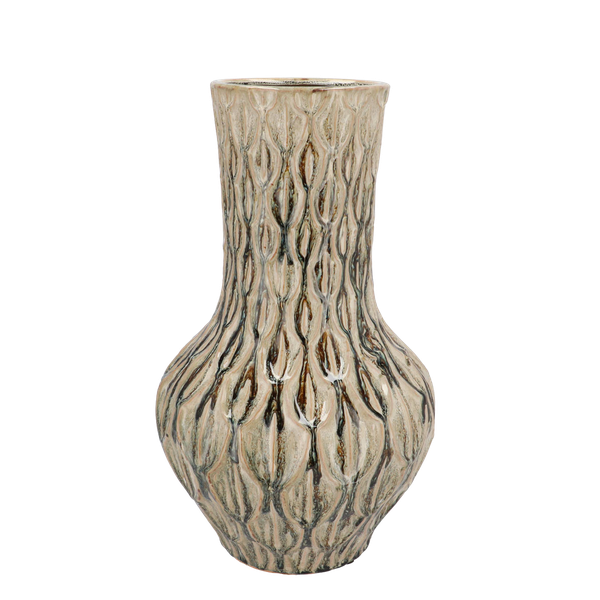 Vaas van steen Boa Green - ↨39cm - Ø23cm