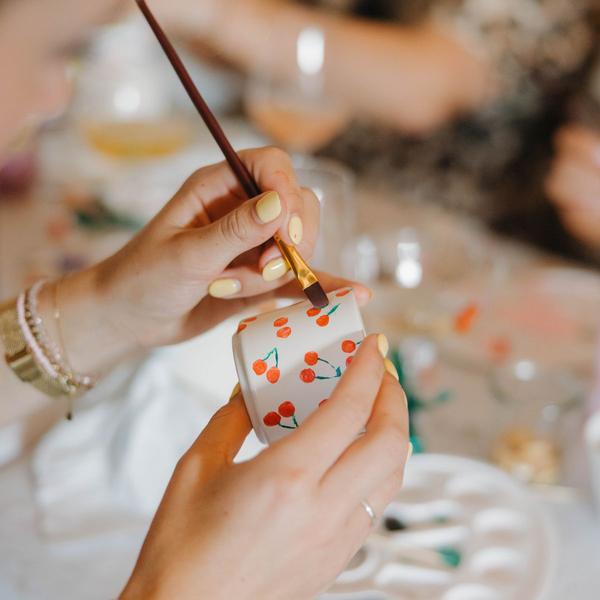 Bloempotten met Orchideeën (4 stuks) en Verfpakket - Voor 4 personen - Creatieve Workshop Set