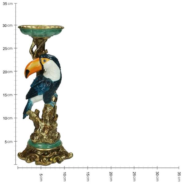Toekan kandelaar ↨30 cm
