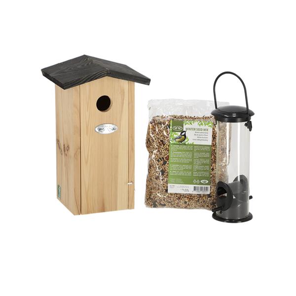 Koolmeespakket - Vogelhuis en Vogelvoeding