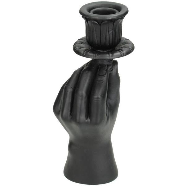 Hand Zwart kandelaar ↨20 cm