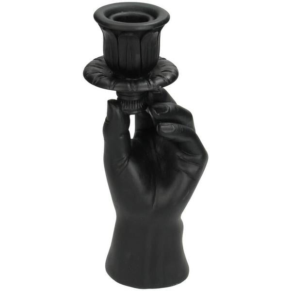 Hand Zwart kandelaar ↨20 cm