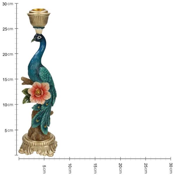 Pauw kandelaar ↨29 cm
