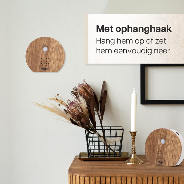 Melodiez® Vogelgeluiden huisje met sensor - Donkerhout