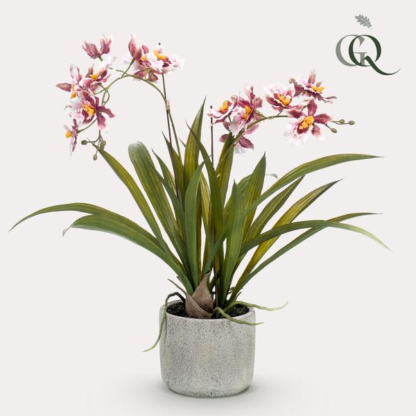 Orchidee - Bordeaux - Kunstplant - ↨45cm