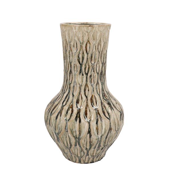 Vaas van steen Boa Green - ↨39cm - Ø23cm