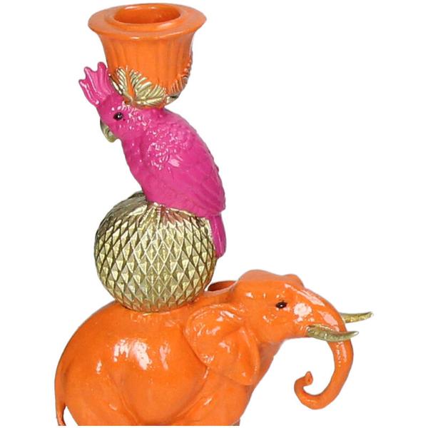 Oranje Olifant kandelaar ↨26 cm
