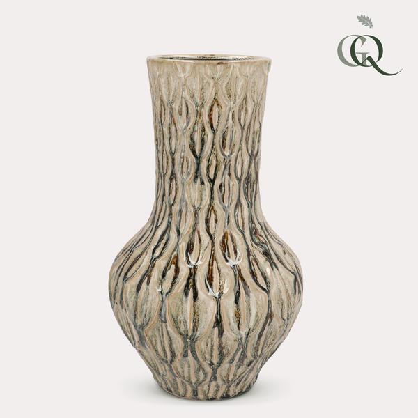 Vaas van steen Boa Green - ↨39cm - Ø23cm
