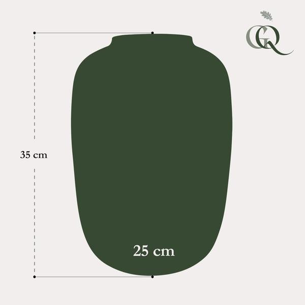 Vaas van glas Artic Cheetah gold - ↨35cm - Ø25cm