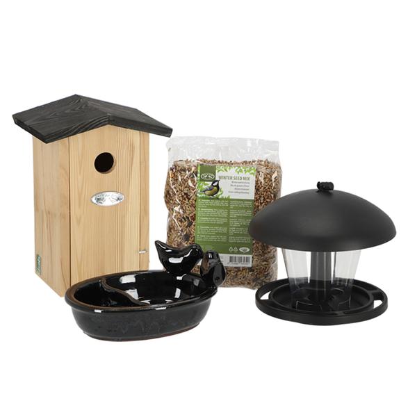 Compleet Vogelpakket - Vogelhuis en Vogelvoeding