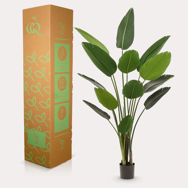 Strelitzia Nicolai - Paradijsvogelbloem - Kunstplant - ↨190 cm