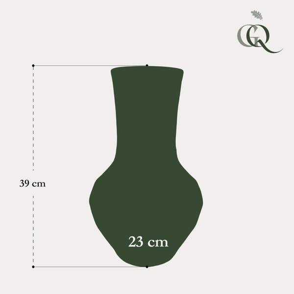Vaas van steen Boa Brown - ↨39cm - Ø23cm