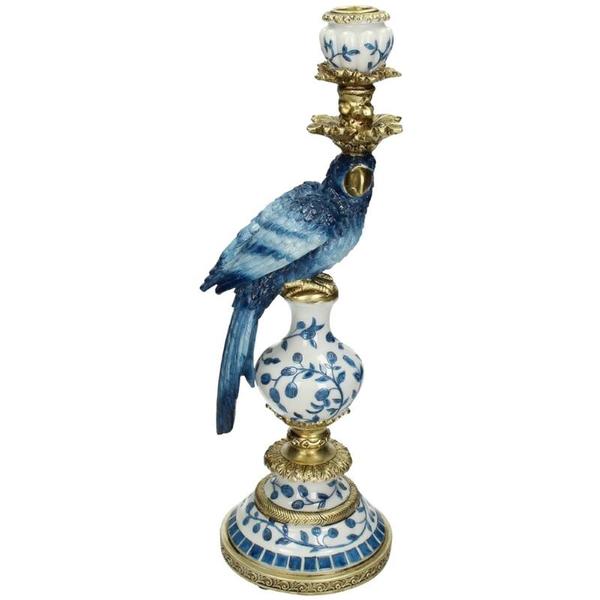 Dutch Blue Parrot kandelaar ↨40 cm
