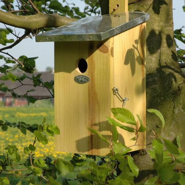 Observatienestkast - Vogelhuis met zinken dak