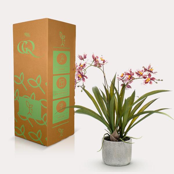 Orchidee - Bordeaux - Kunstplant - ↨45cm