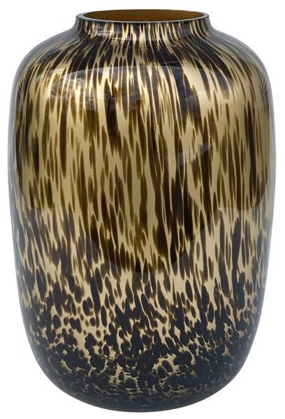 Vaas van glas Artic Cheetah gold - ↨35cm - Ø25cm