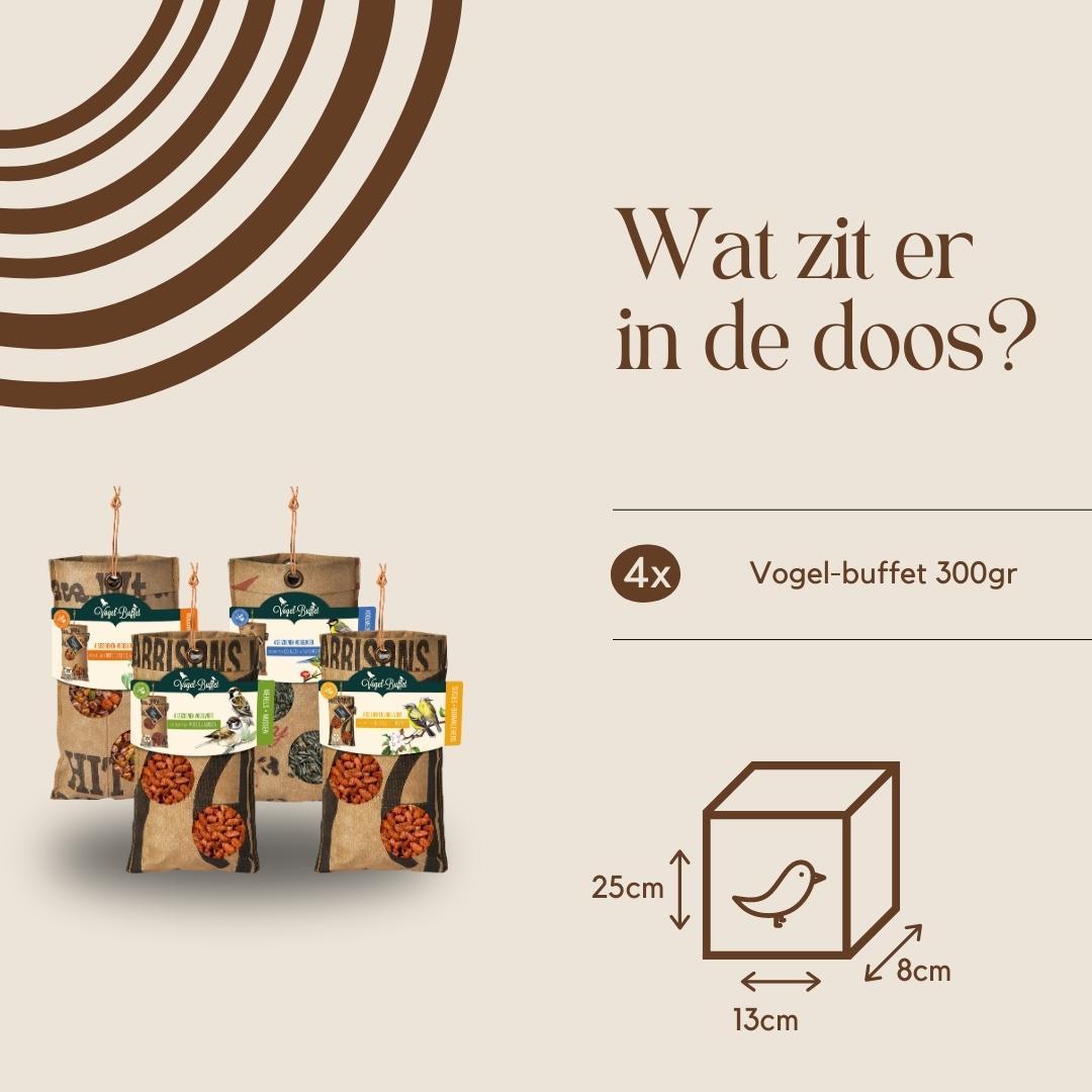 Vogelvoer ECO Zakjes Mix - 4x 300gr