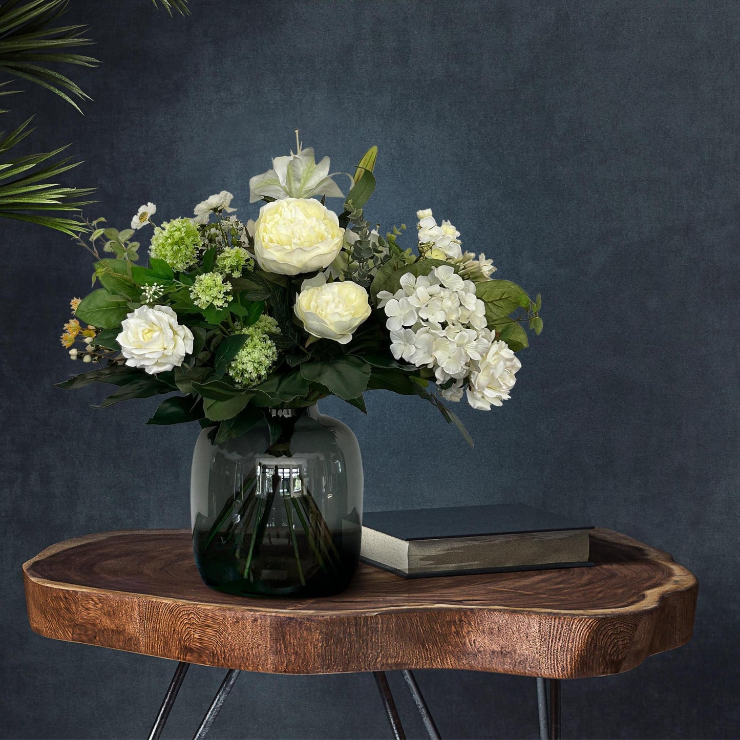 Kunstbloemen boeket - White Dream - ↨60 cm
