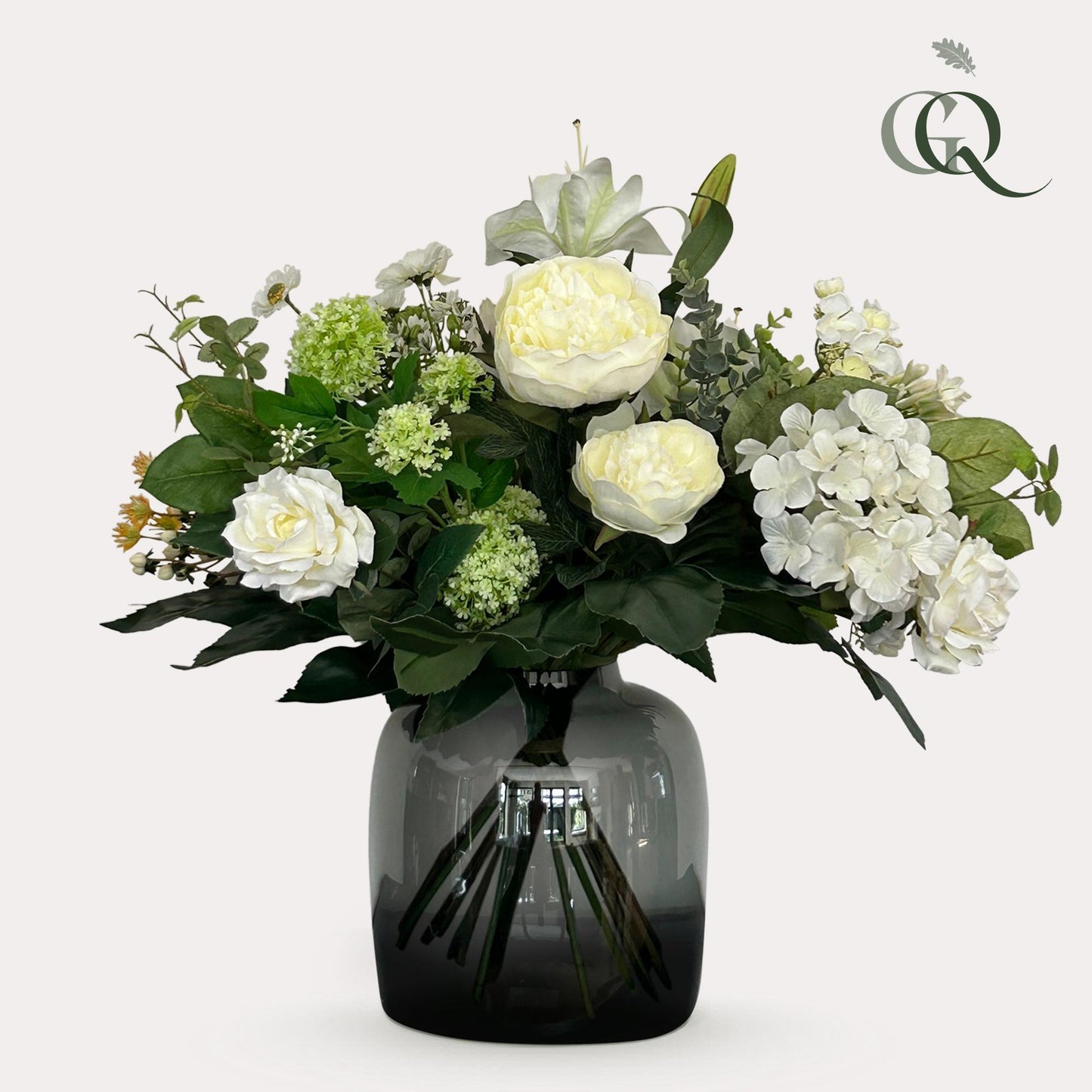 Kunstbloemen boeket - White Dream - ↨60 cm