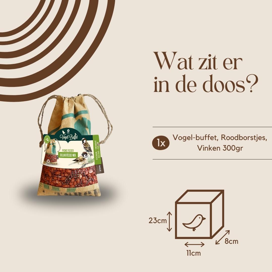 Picknick voor buitenvogels - 300 gr - Mussen & Merels