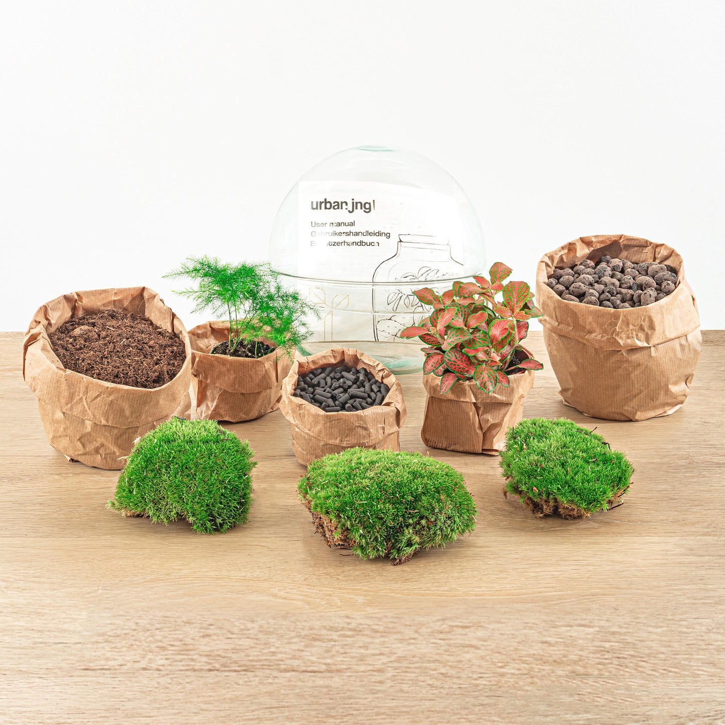 DIY terrarium Dome Red - ↨20cm - Ø20cm