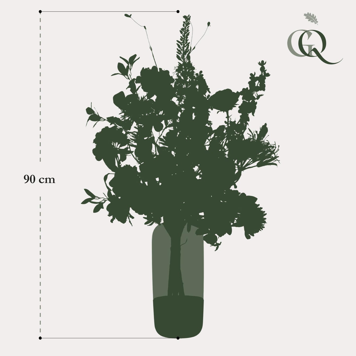 Kunstbloemen boeket - Luxury Glam - ↨90cm