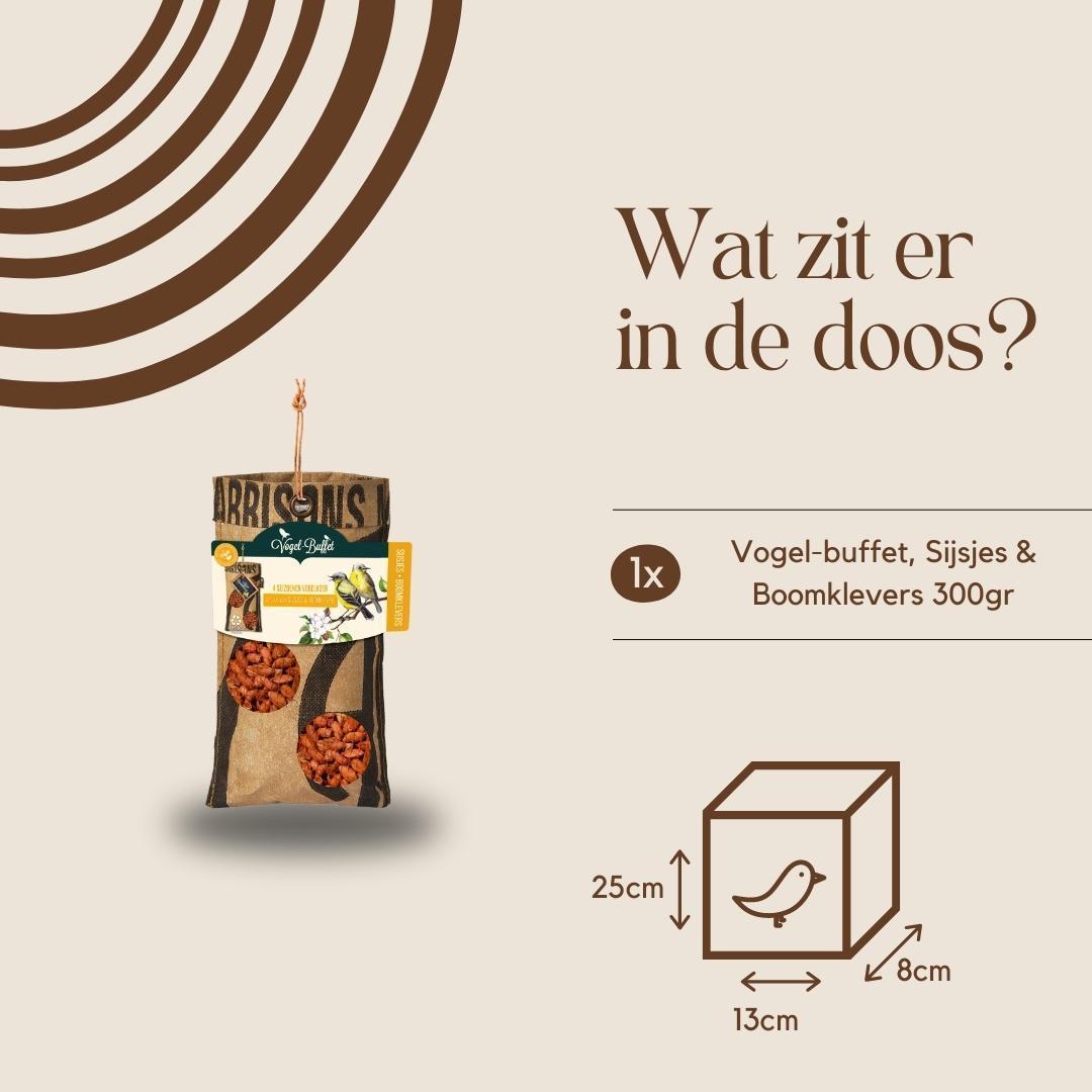 Vogelvoer ECO zak - 300 gr - Mussen & Merels