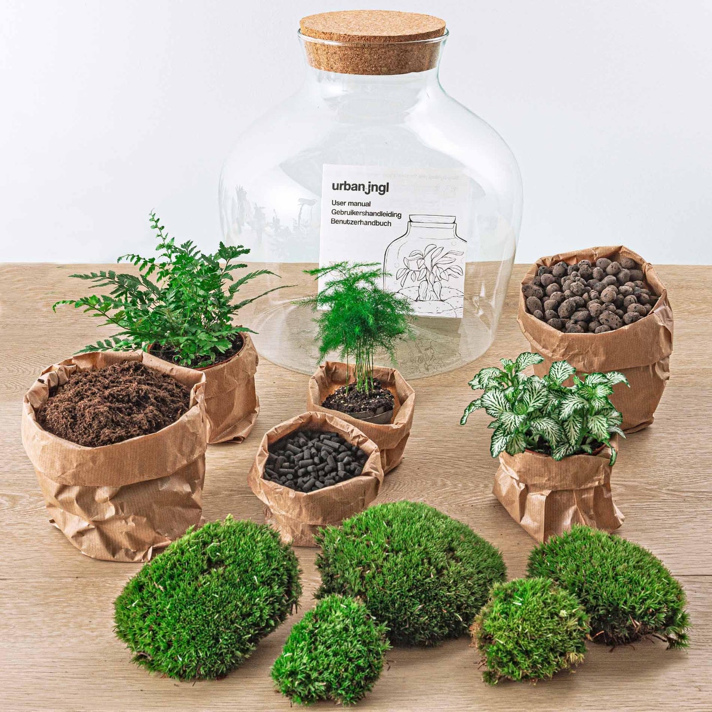 DIY terrarium Fat Joe Groen - ↨30cm - Ø29cm
