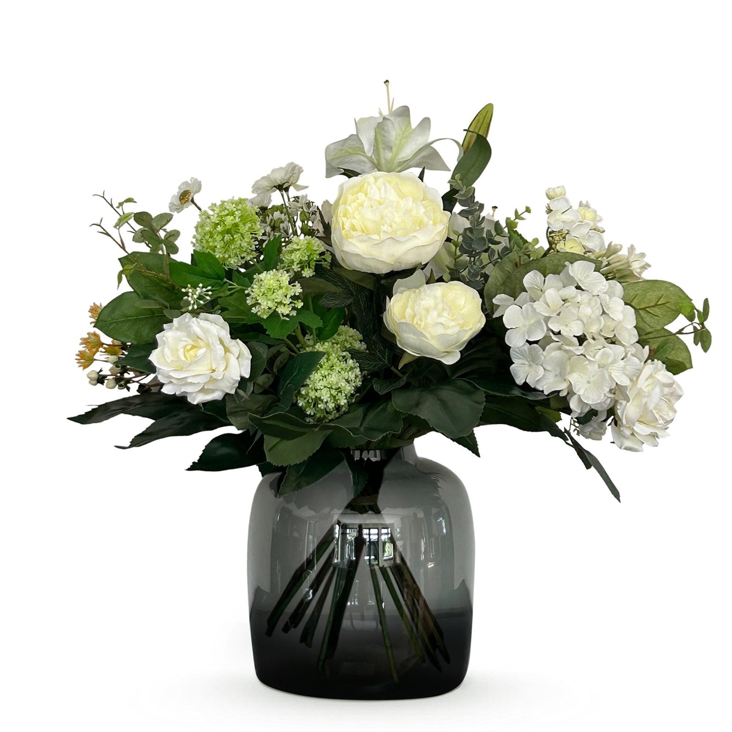 Kunstbloemen boeket - White Dream - ↨60 cm