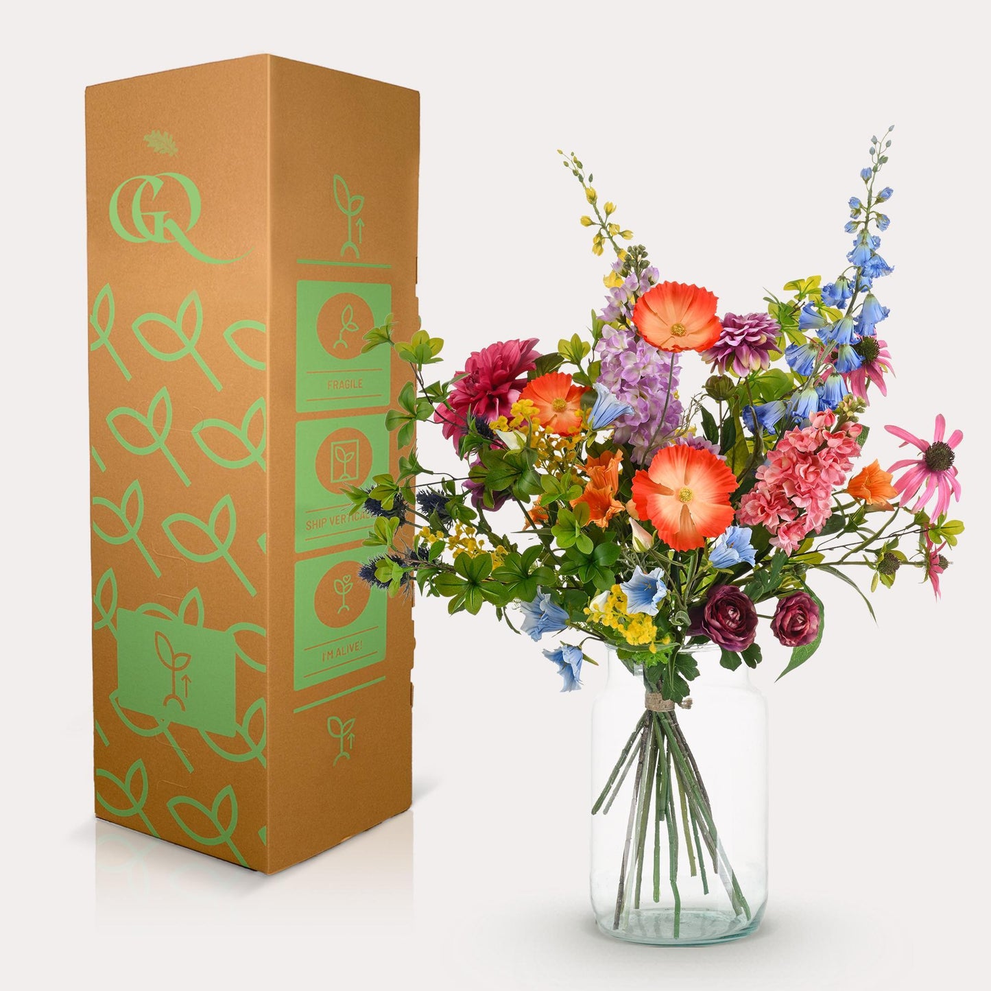 Kunstbloemen boeket - Electric Love - ↨90cm