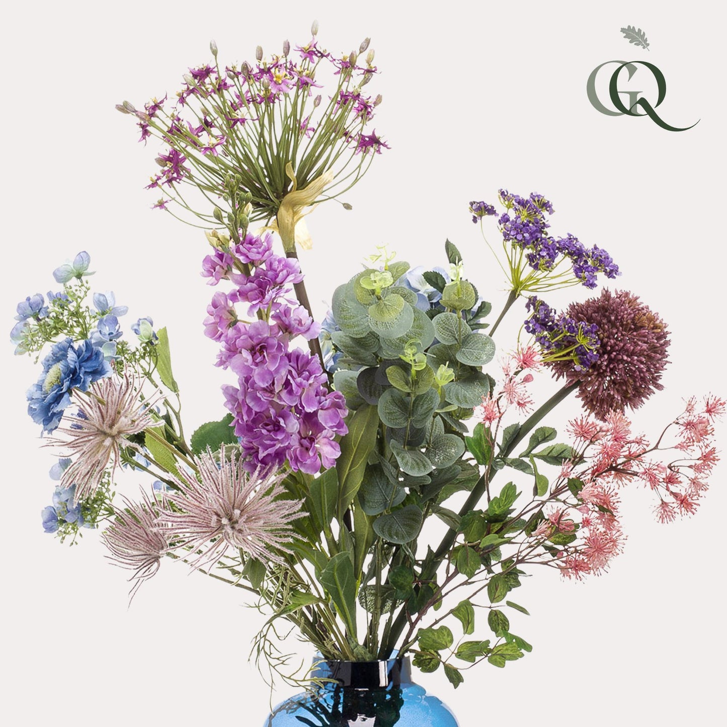 Kunstbloemen boeket - Power of Pastels - ↨90cm