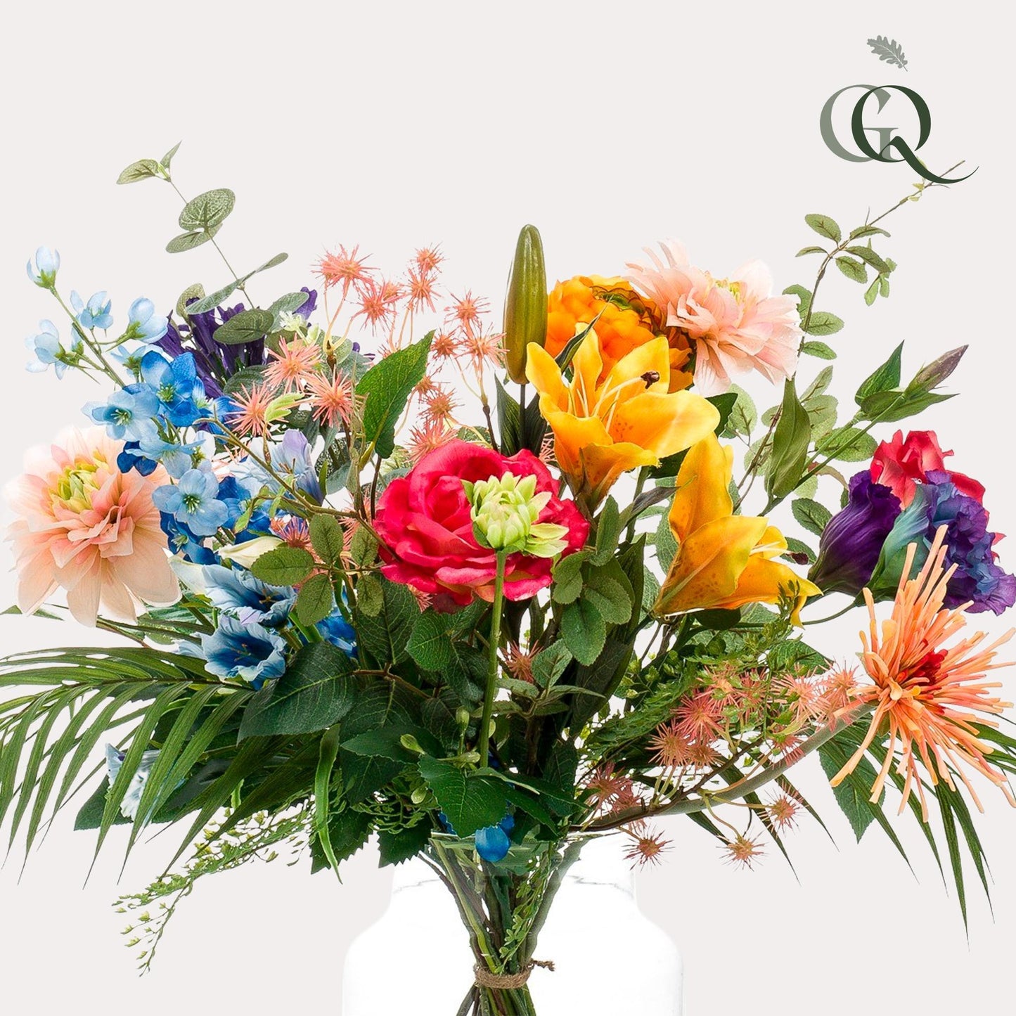Kunstbloemen boeket - Pretty Powerful - ↨67cm