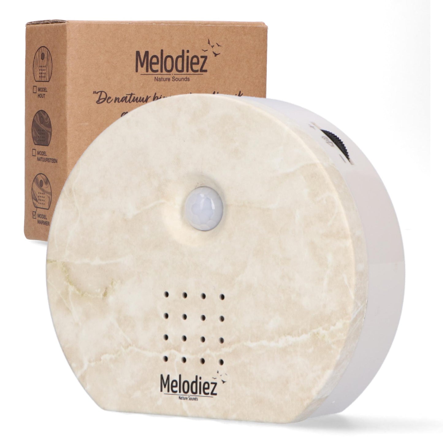 Melodiez® Vogelgeluiden huisje met sensor - Natuursteen
