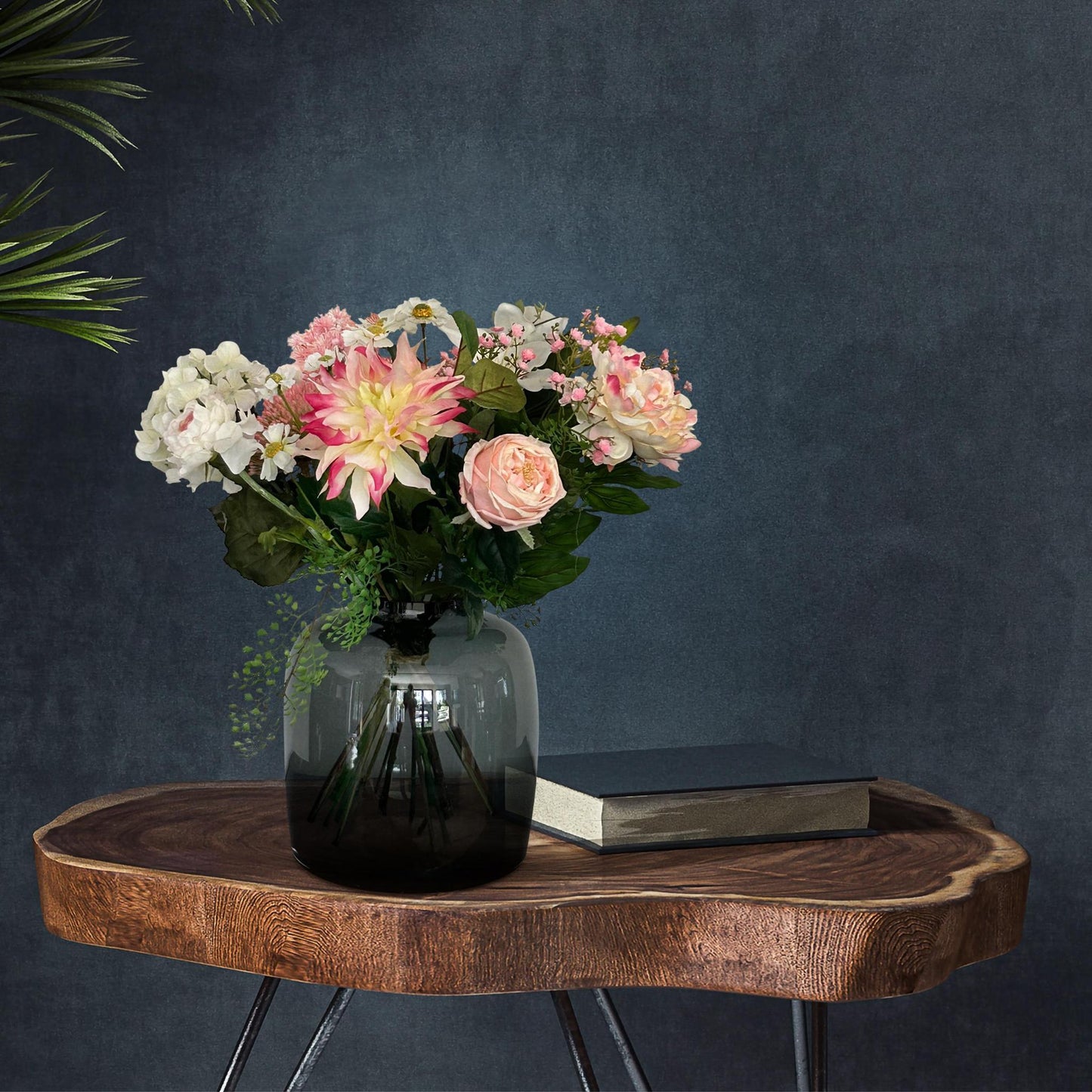 Kunstbloemen boeket - Pastel Lover - ↨40 cm