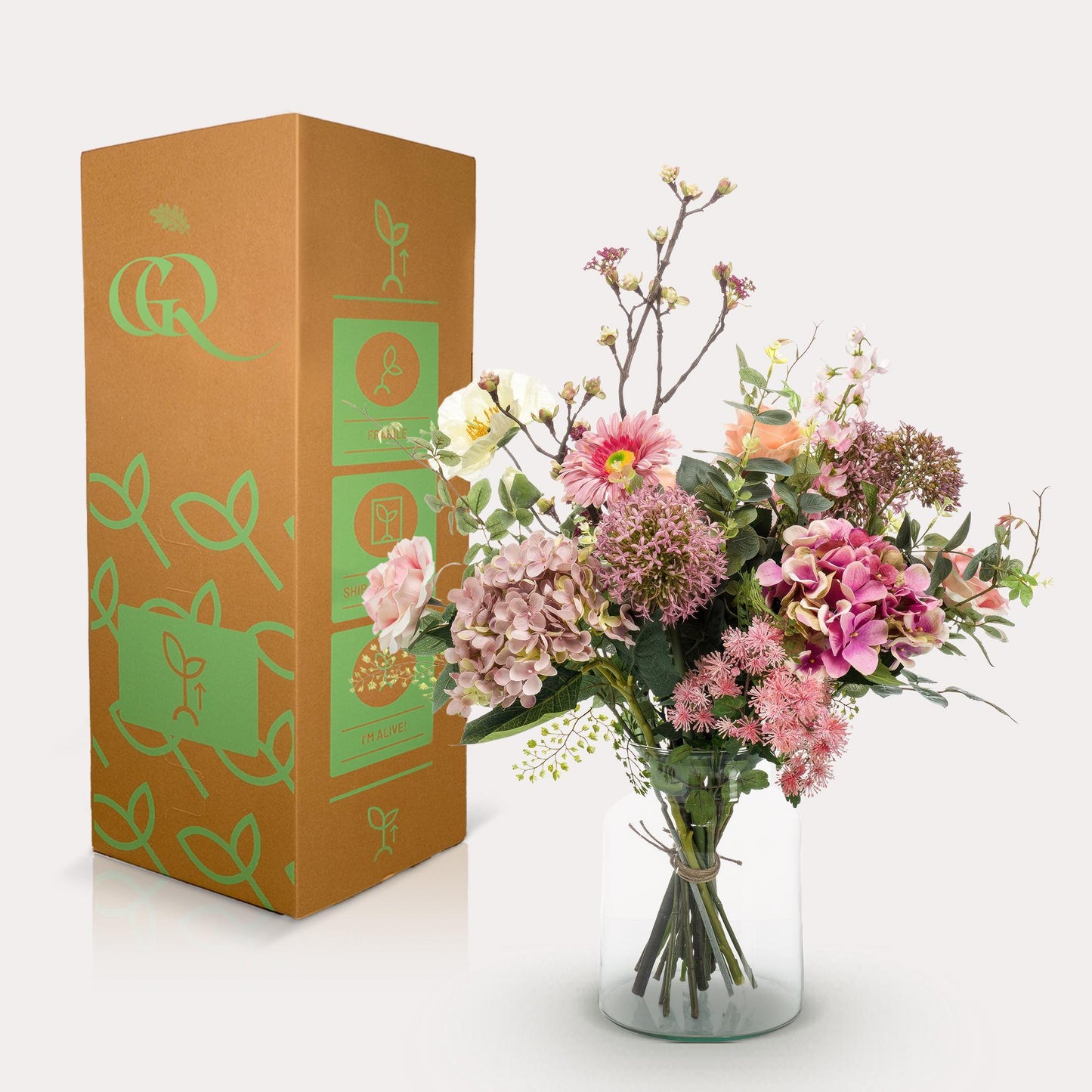 Kunstbloemen boeket - Mystic Summer - ↨65 cm