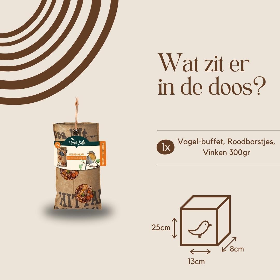 Vogelvoer ECO zak - 300 gr - Roodborstjes & Vinken