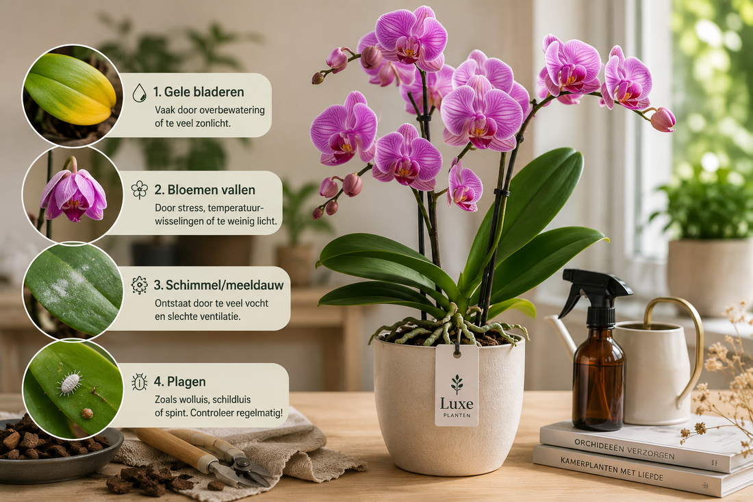 4 Veelvoorkomende problemen bij orchideeën en hoe je ze kunt oplossen