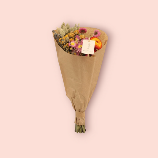 Droogbloemen veldboeket Multi - ↨35cm - Ø15cm